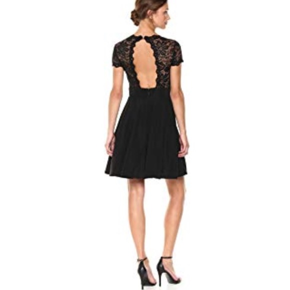 BeBe Woman's Lace Fit and Flare Cocktail Dress - Picture 2 of 2